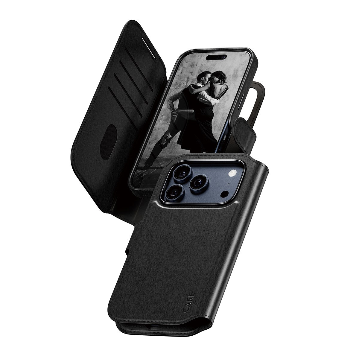 CARE by PanzerGlass® Feature Case Tango Two-in-One Wallet w. MagSafe iPhone 17 Pro